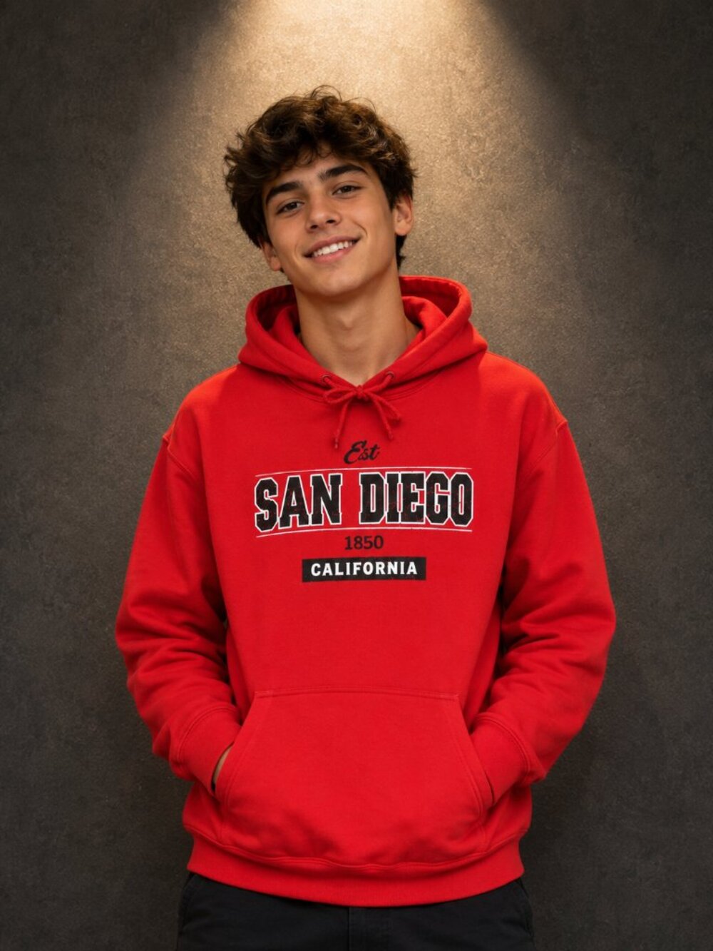 San Diego CA Teens Sweater Size M Great Souvenir Vintage Postcard - Picture 6 of 6
